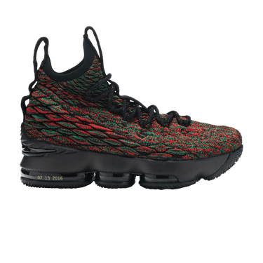 Lebron 15s hot sale red and black