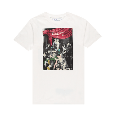 Buy Off-White Caravaggio Paint Slim Tee 'White/Black