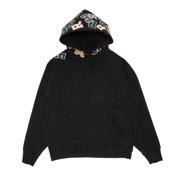 Buy Supreme Scattered Appliqué Hooded Sweatshirt 'Black 