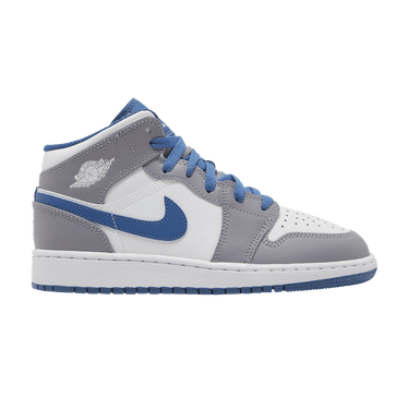 Air Jordan 1 Mid GS 'Cement True Blue'