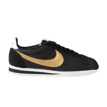 Nike cortez mens black and gold hotsell