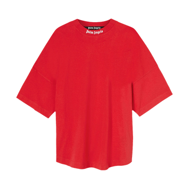 Buy Palm Angels Classic Logo Over Tee 'Red/White