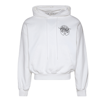 Buy Off-White Hand Arrow Boxy Hoodie 'White/Black Buy Off-White Hand Arrow Boxy Hoodie 'White/Black