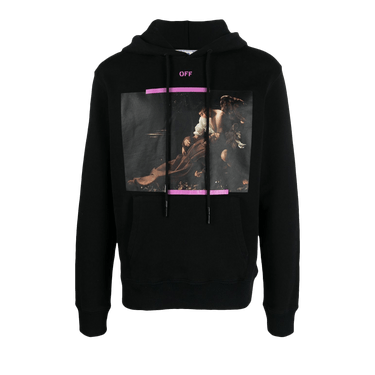 Off-White Caravaggio Print Hoodie 'Black Cyclamen'