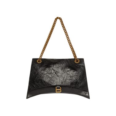 Balenciaga Large Crush Chain Shoulder Bag 'Black'