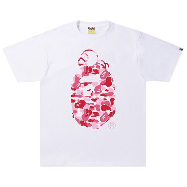 ABC CAMO MILO ON BIG APE TEEWhite× pink Buy BAPE ABC Camo Milo On Big Ape Tee 'White/Pink' - 2I30 110 001