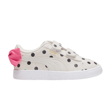 Puma Suede Light Flex Bow Graphic 5 Little Kid 'Marshmallow Polka Dots'