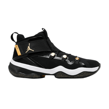 Black and outlet gold jordans 23