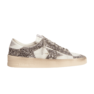 Buy Golden Goose Wmns Stardan 'White Silver Glitter