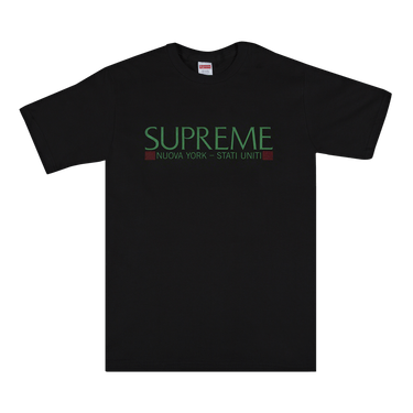 Buy Supreme Nuova York Tee 'Black' - FW20T16 BLACK | GOAT