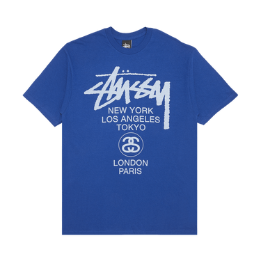★送料・関税込★STUSSY★REFRACTED TEE★OCEAN★ Stussy FALL 20 Campaign Tee Printing Ocean Short Sleeve