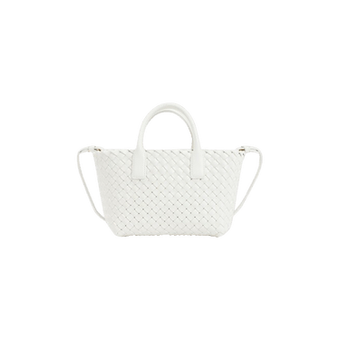 Bottega Veneta Mini Cabat Bag 'White/Gold'