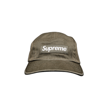 帽子 Supreme Chino Twill Camp Cap Olive Supreme Washed Chino Twill Camp Cap Hat - Light Olive Green
