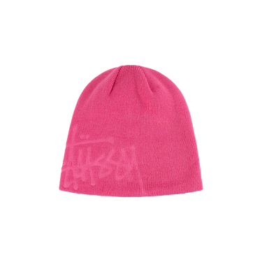 Buy Stussy Debossed Stock Logo Skullcap Beanie 'Pink