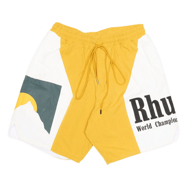 Rhude Panel Logo Short 'Mustard/White'