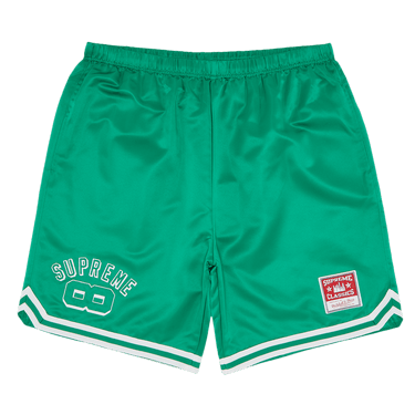 Supreme Mitchell & Ness Satin Basketball Short Black Men's