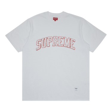 Buy Supreme Sketch Embroidered Short-Sleeve Top 'White' - SS23KN50