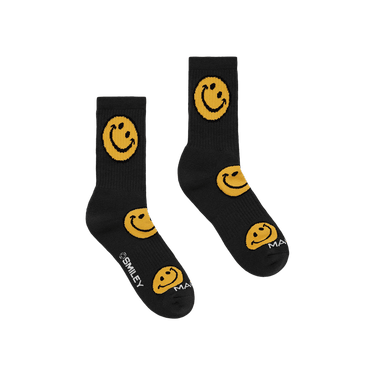 Market Smiley Vintage AOP Sock 'Black'
