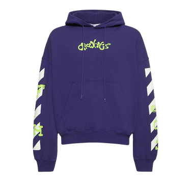 おぶー Buy Off-White Opposite Arrow Boxy Hoodie 'Purple/Lime