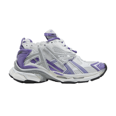 White and sale purple balenciaga runners