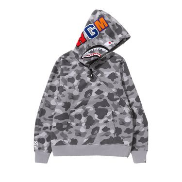 Bape shark hoodie grey camo clearance
