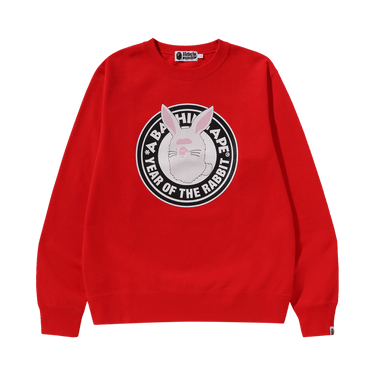 BAPE Year Of The Rabbit Crewneck M 'Red'