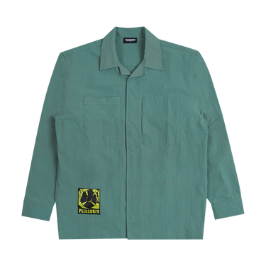 Pleasures Stare Long-Sleeve Overshirt 'Teal'