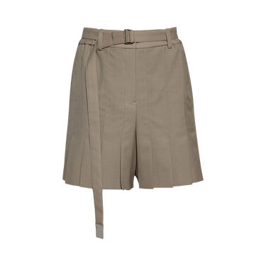 Buy Sacai Suiting Shorts 'Beige' - 23 06450 651 | GOAT