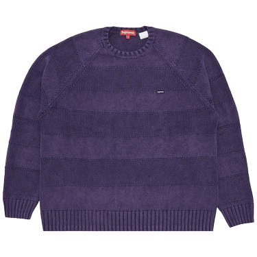 Buy Supreme Small Box Stripe Sweater 'Purple' - SS23SK2