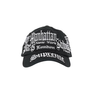 Buy Supreme City Patches 6-Panel 'Black' - SS23H71 BLACK | GOAT