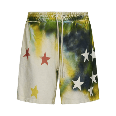 Palm Angels Sprayed Stars Vintage Sweatshort 'White/Multicolor'