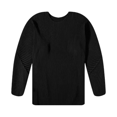 Buy Homme Plissé Issey Miyake Long-Sleeve Top 'Black' - HP36JK321