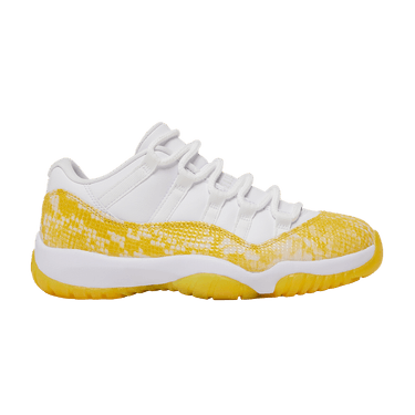 Buy Wmns Air Jordan 11 Low 'Yellow Snakeskin' - AH7860 107