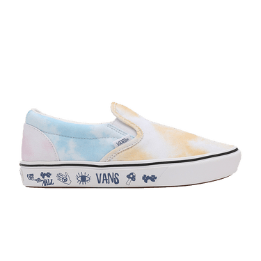VANS スニーカー PASTEL TIE DYE COMFYCUSH SLIP-ON MULTI TRUE WHITE VN0A7TNMB1Y1 Buy Vans ComfyCush Slip-On 'Pastel Tie Dye' - VN0A7TNMB1Y | GOAT