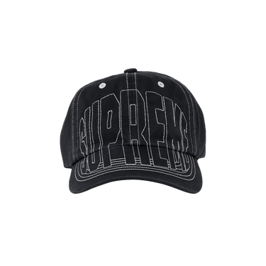 Buy Supreme Visor Stitch 6-Panel 'Black' - SS23H69 BLACK | GOAT