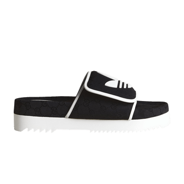 Buy Gucci x adidas Slide Sandal 'Black GG Monogram' - IE2275 | GOAT