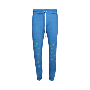 Amiri Pigment Spray Star Sweatpants 'Heather Carolina Blue'