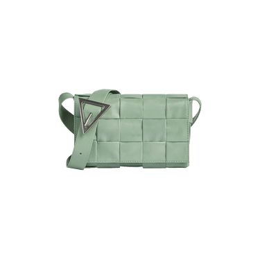 Buy Bottega Veneta Paper Calf Mini Cassette Bag 'New Sauge/Silver