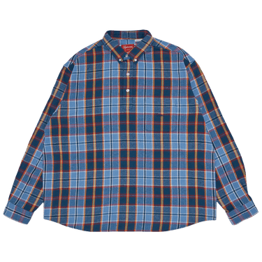 Buy Supreme Pullover Plaid Flannel Shirt 'Blue' - SS23S14 BLUE | GOAT Buy Supreme Pullover Plaid Flannel Shirt 'Blue' - SS23S14 BLUE | GOAT