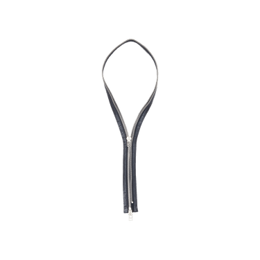 Buy Vintage Helmut Lang Double Zip Necklace Bondage Tie 'Blue