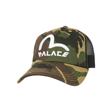 Buy Palace x Evisu Denim And Mesh Trucker 'Camo' - P24EVH002 | GOAT
