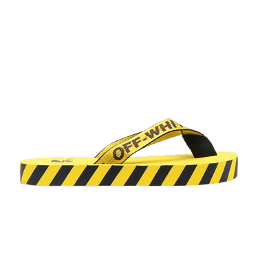 Off-White Industrial Flip Flops 'Logo Tape - Yellow' 2022
