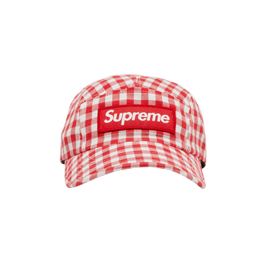 Buy Supreme Gingham Camp Cap 'Red' - SS23H83 RED | GOAT