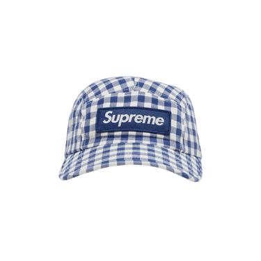 Buy Supreme Gingham Camp Cap 'Navy' - SS23H83 NAVY | GOAT CA