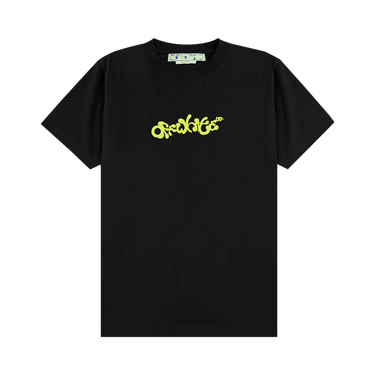 ★Off-White★ BUKISHI LOGO SHORT SLEEVE T-SHIRT BLACK OMAA02 Buy Off-White Marker Long-Sleeve Tee 'Black/Fuchsia