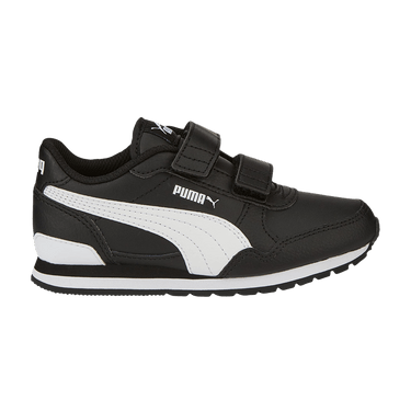 Puma ST Runner v3 Leather Little Kid 'Black White'