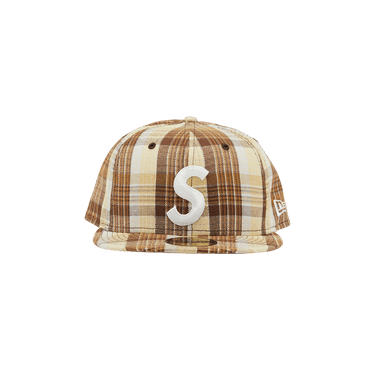 Buy Supreme Metallic Plaid S Logo New Era 'Brown' - SS23H39 BROWN
