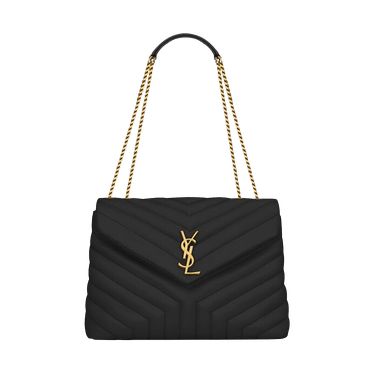 Saint Laurent Medium Loulou Matelasse Leather Shoulder Bag 'Black'