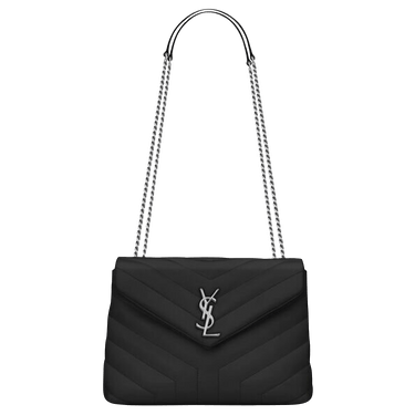 Saint Laurent Small Loulou Matelasse Leather Shoulder Bag 'Black'