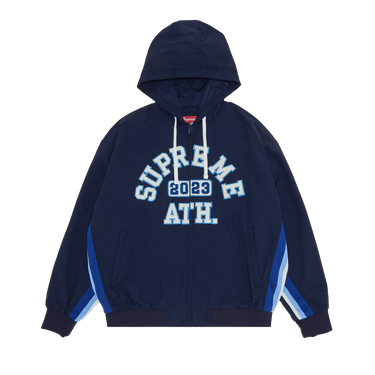 Buy Supreme Appliqué Hooded Track Jacket 'Navy' - SS23J42 NAVY | GOAT